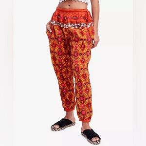 Free People Marrakesh Cotton Embellished Harem Pants